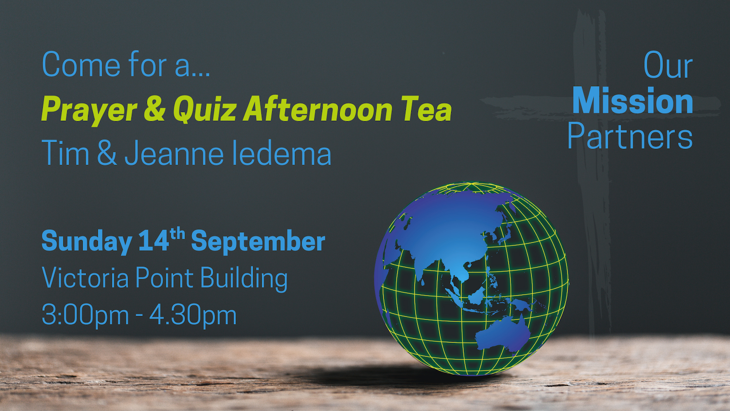 Missions Prayer & Quiz Afternoon Tea