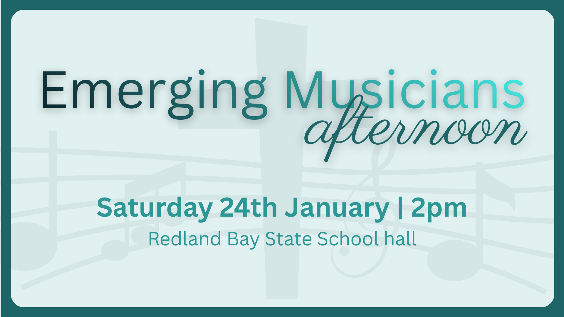 Emerging Musicians Afternoon | 24th January