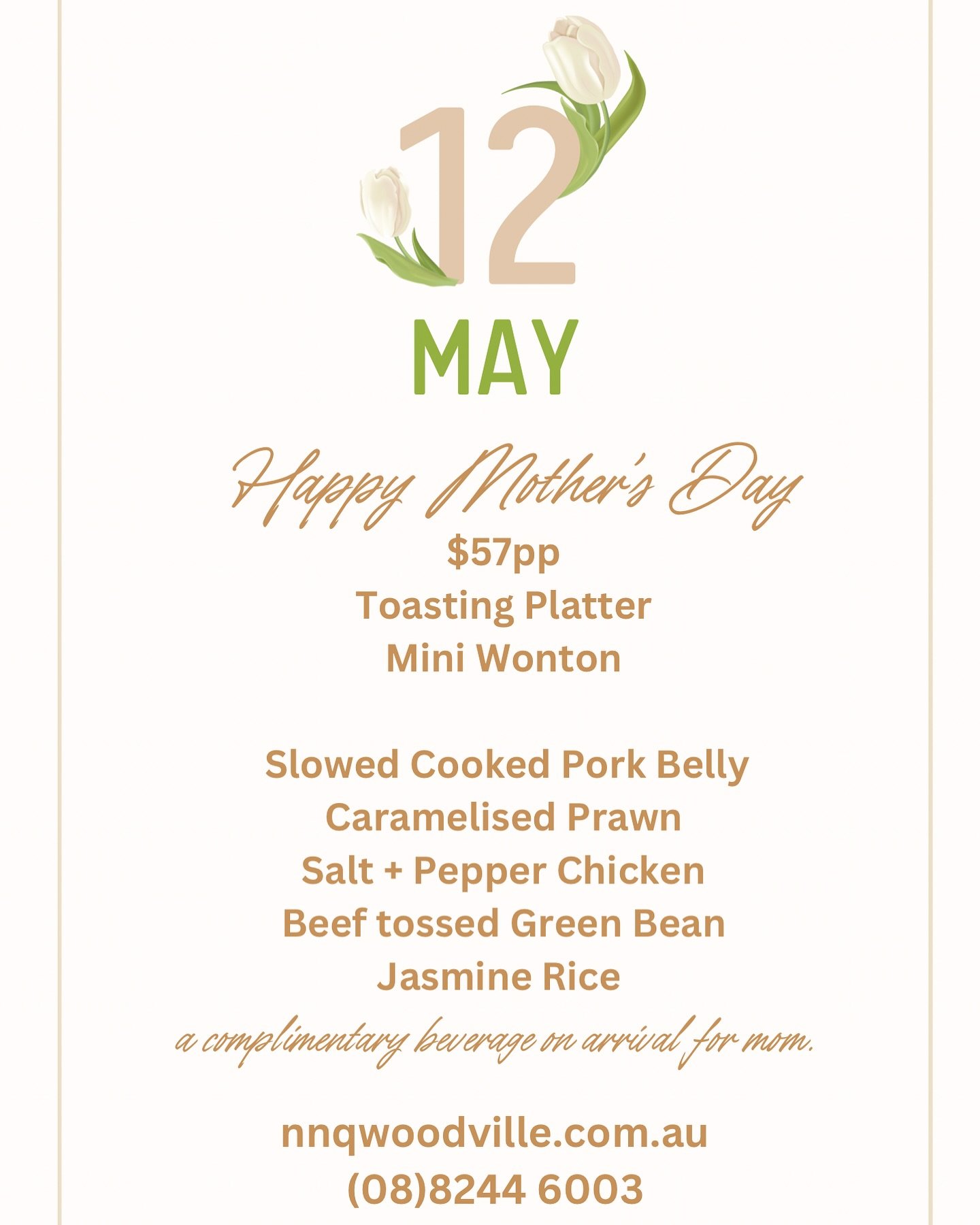 Just two weeks away, have you got any plans for Mother's Day. Booking is essential to avoid any disappointment. 
.
.
#adelaideeats #adelaidefoodie #mothersday #mothersdaygift #mothersdaygiftideas #adelaide