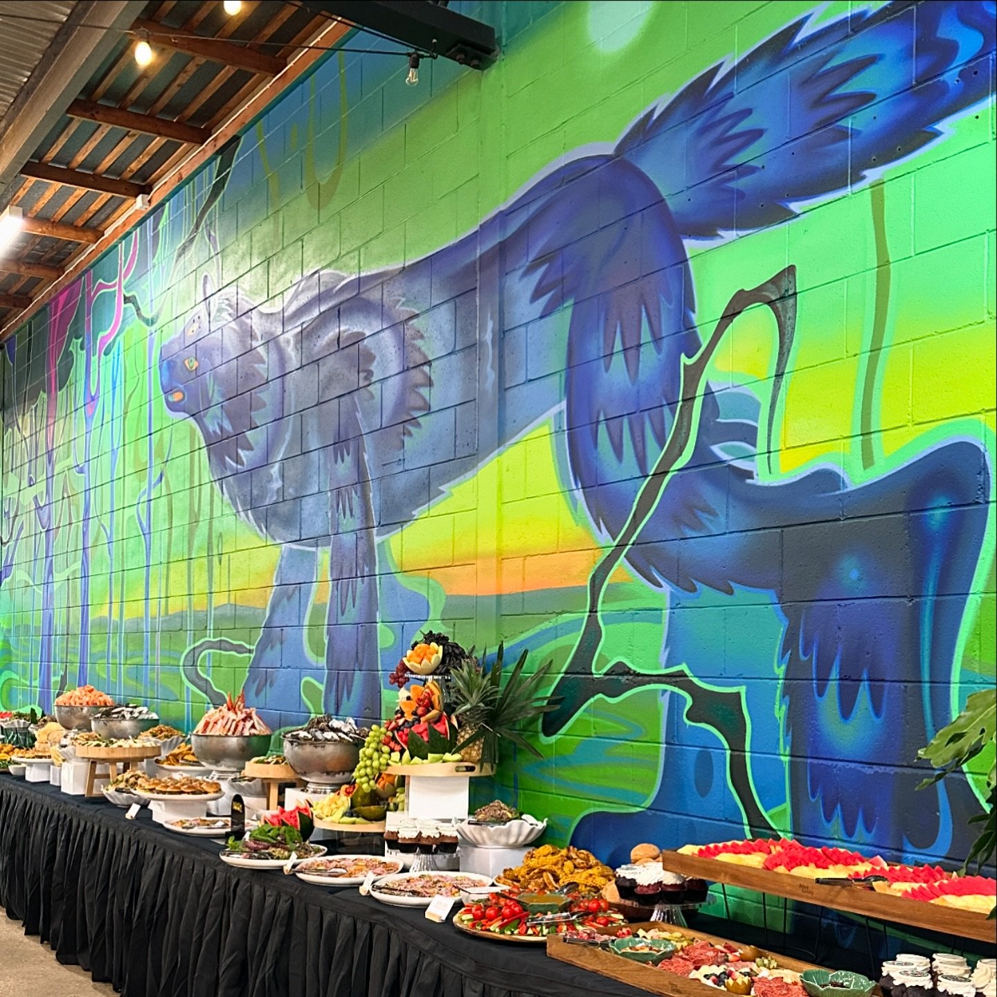 &bull; LOU's 60th &bull; 

Venue @shapeshifterbrewingco 
Catering and Event Styling @nnqwoodville 
Flower @bloomhausadl 
Dessert @mr.cheese.au + @scrummyscake 
Plinth hire @cc_events_adl + @olympicpartyhire 
.
.
#adelaideeats #adelaidefoodie #adelaid