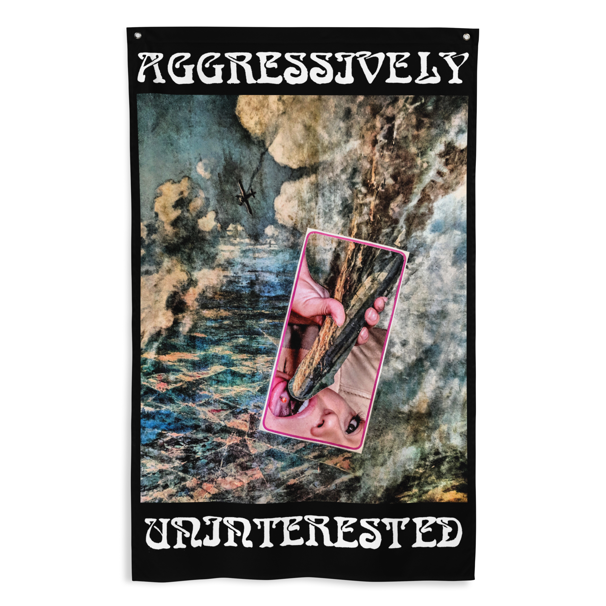 Aggressively Uninterested "Bombs Away" 3x5 Flag