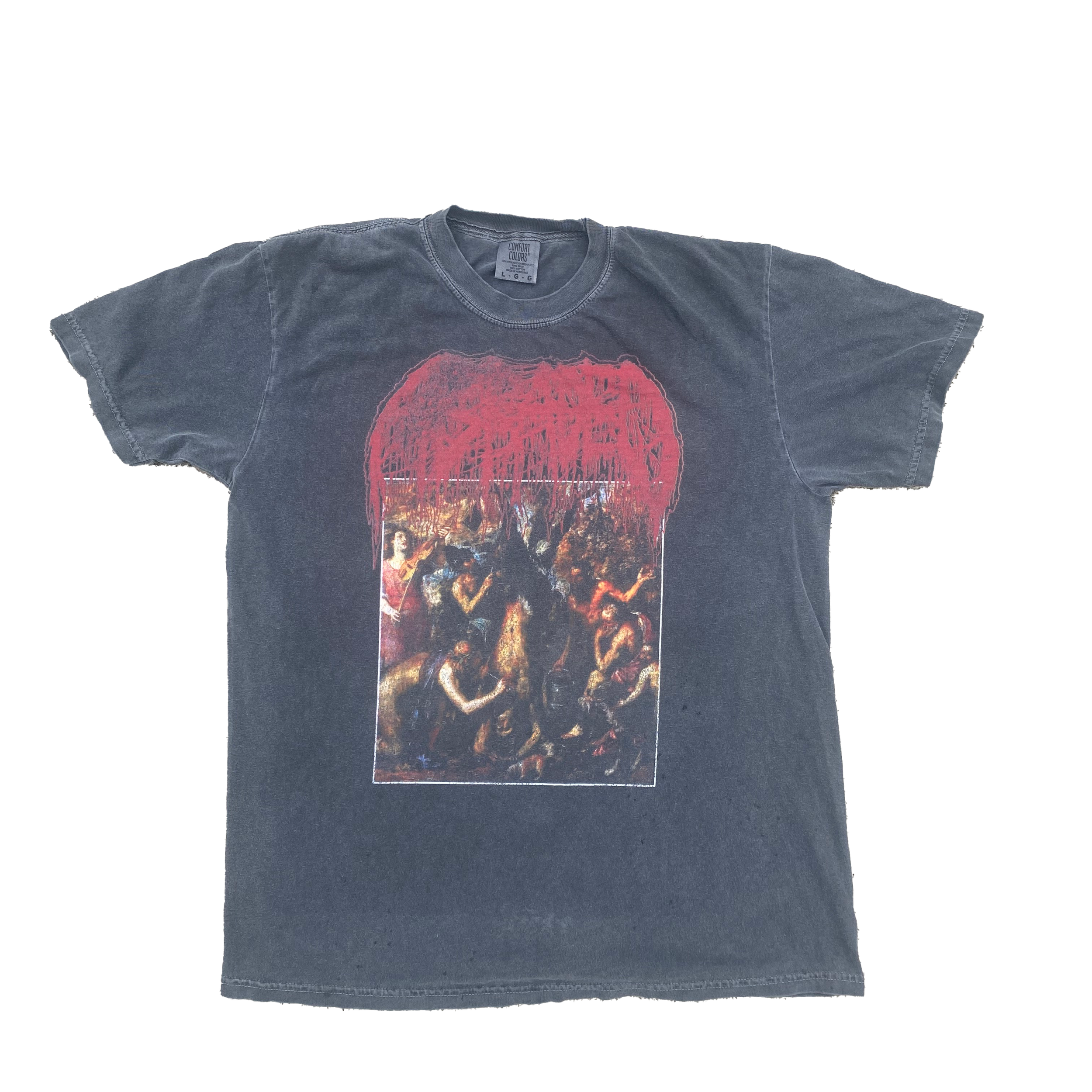 Abraded "Unadulterated Perversity" Comfort Colors vintage print shirt