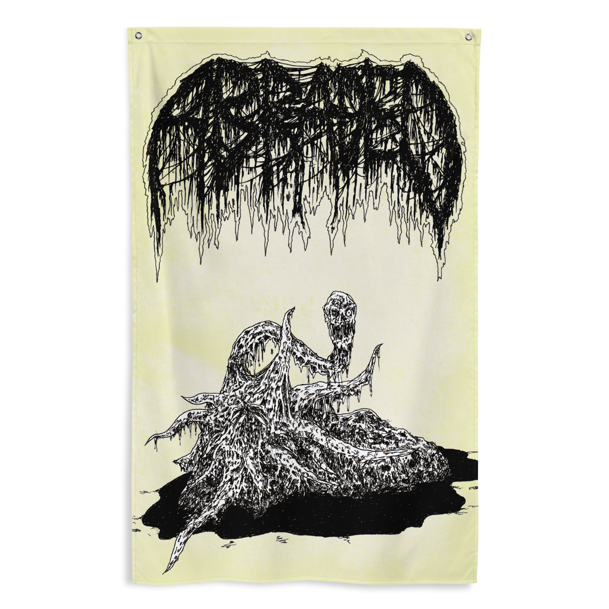 Abraded "Descendants Of The Swamp" 3x5 Flag