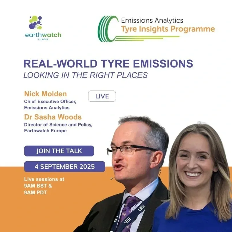 Looking in the right places: Real world tyre emissions