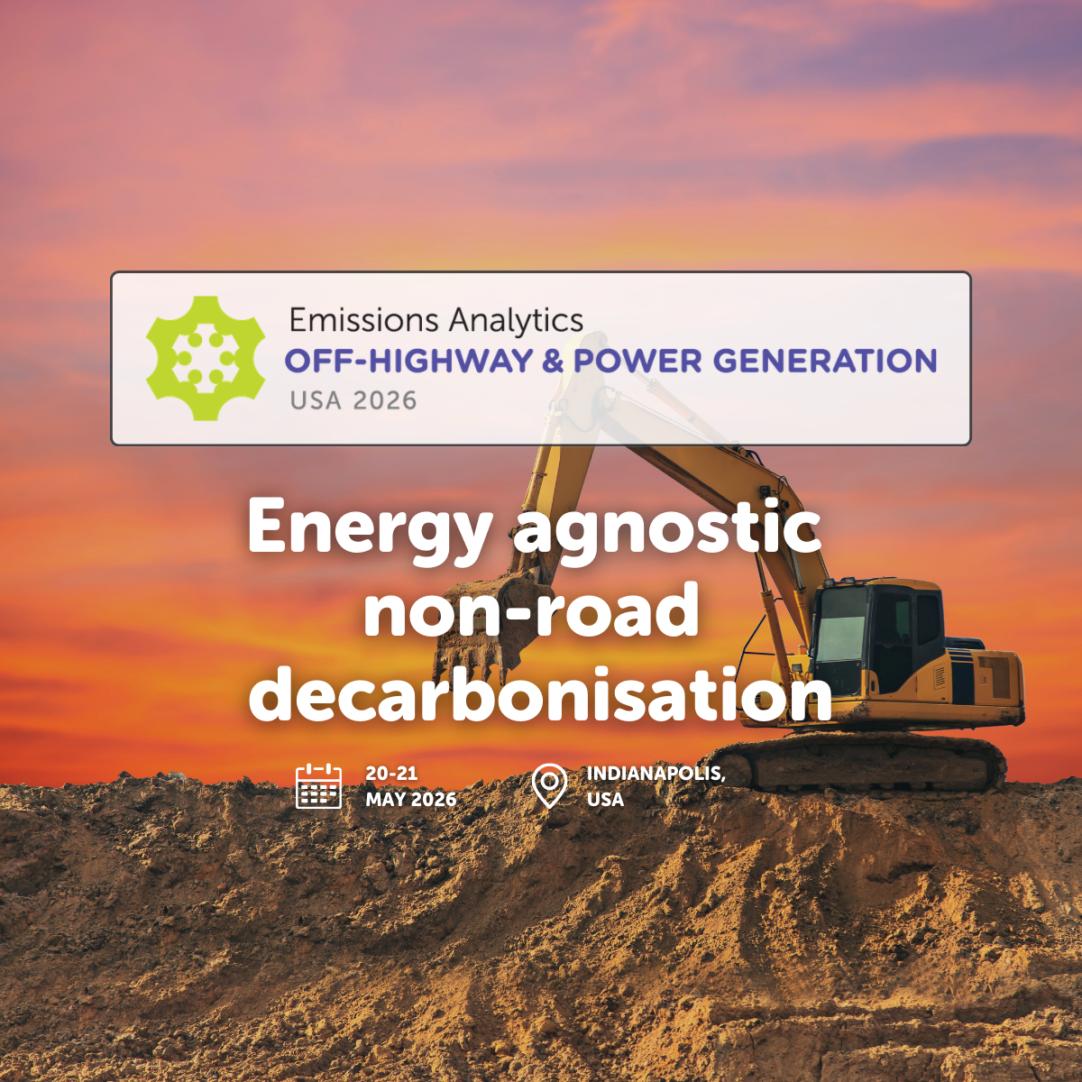 Off-Highway &amp; Power Generation USA 2026 Programme Now Live as Industry Prepares to Meet in Indianapolis This May