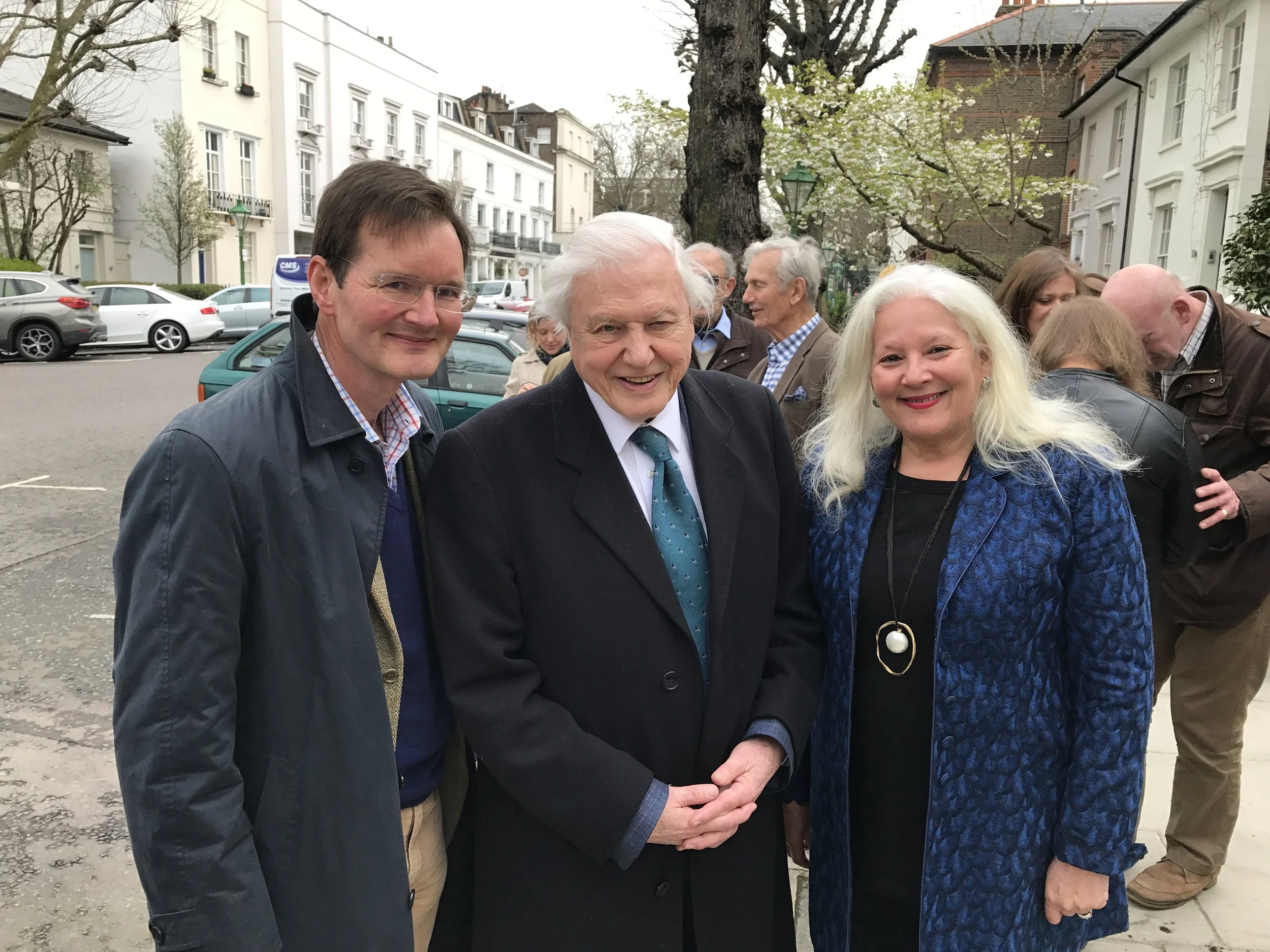 Blue planet star at blue plaque celebration