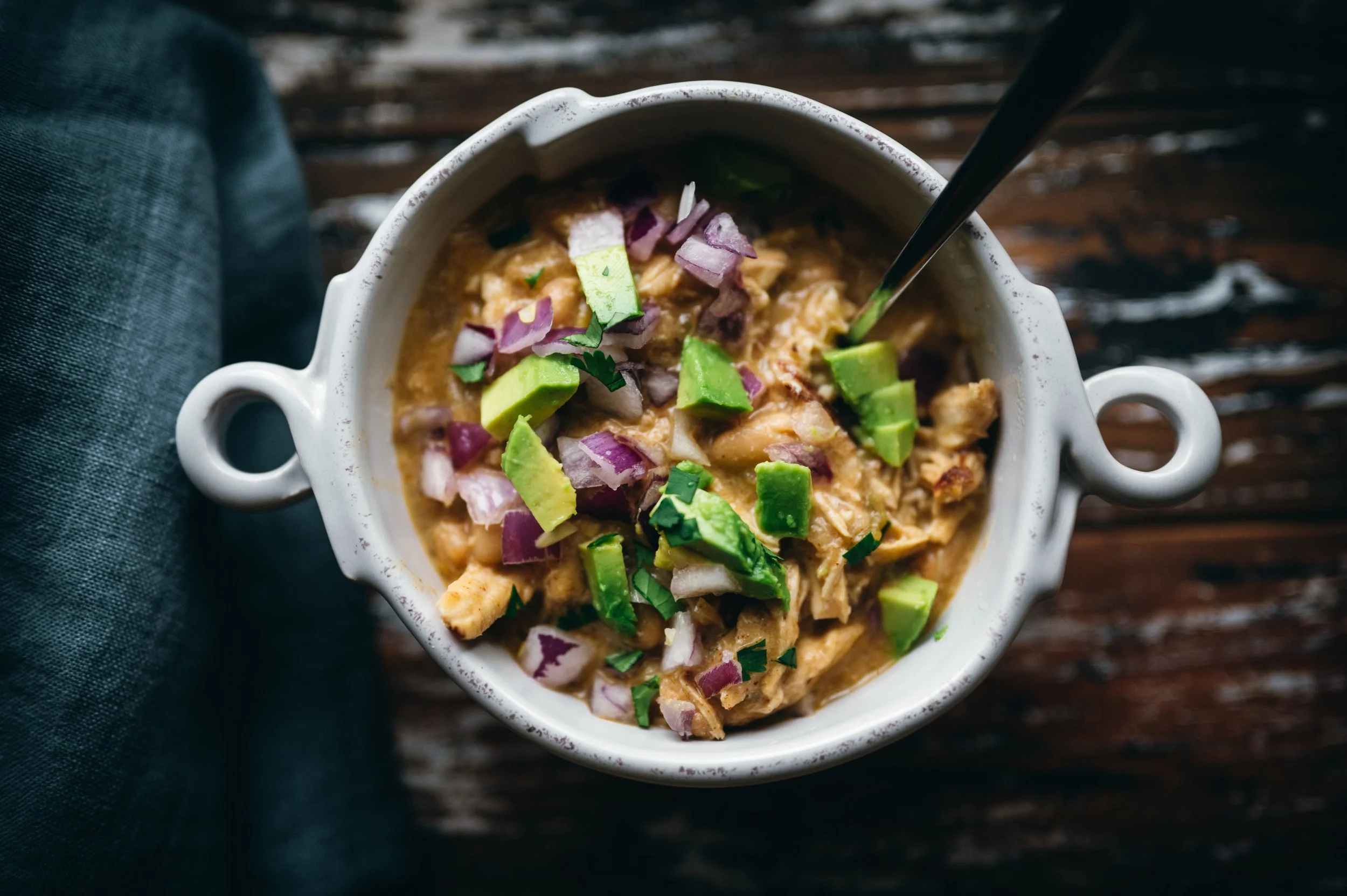 White bean chicken chili. Perfection.