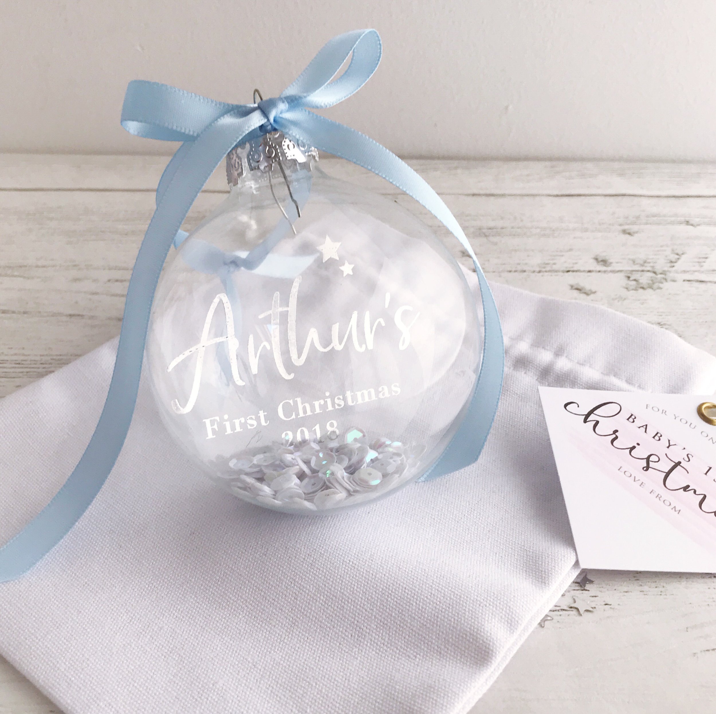 baby's first christmas bauble 2018