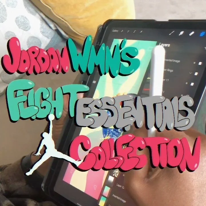 Y&rsquo;all...somebody come pinch me. 😭 I gotta make sure this sh*t is real. Words cannot express how excited I am to announce my latest collaboration with @jumpman23!!! I was tasked with creating artwork to accompany their latest women&rsquo;s caps