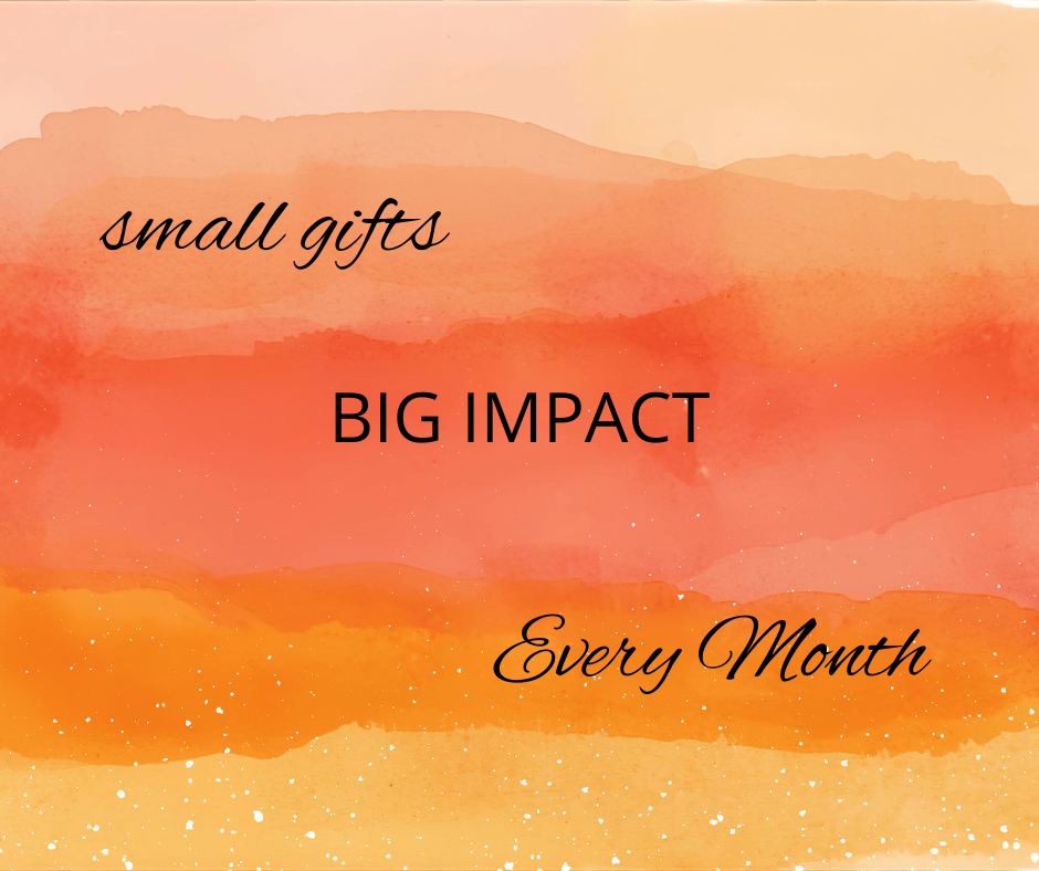 Small Gifts. Big Impact. Every Month.