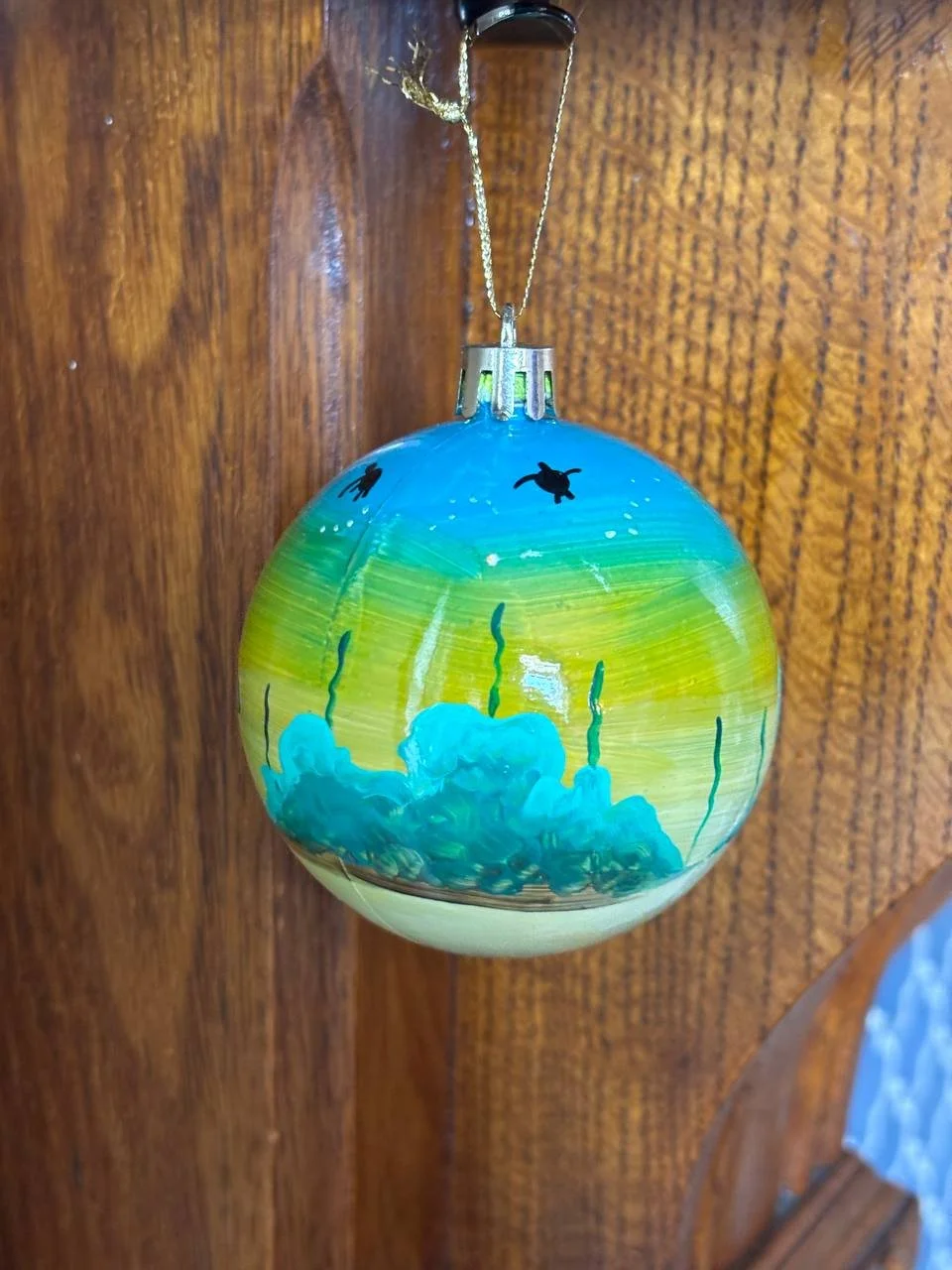 Christmas Ornament -Small Handpainted Sea Creatures