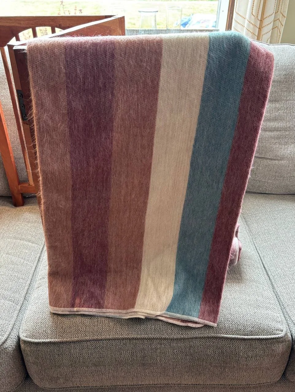 Alpaca Blanket Shades of Pink