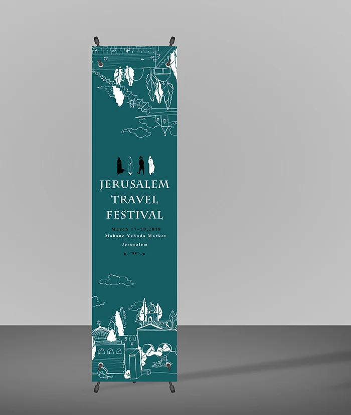 Vertical Banner Mockup