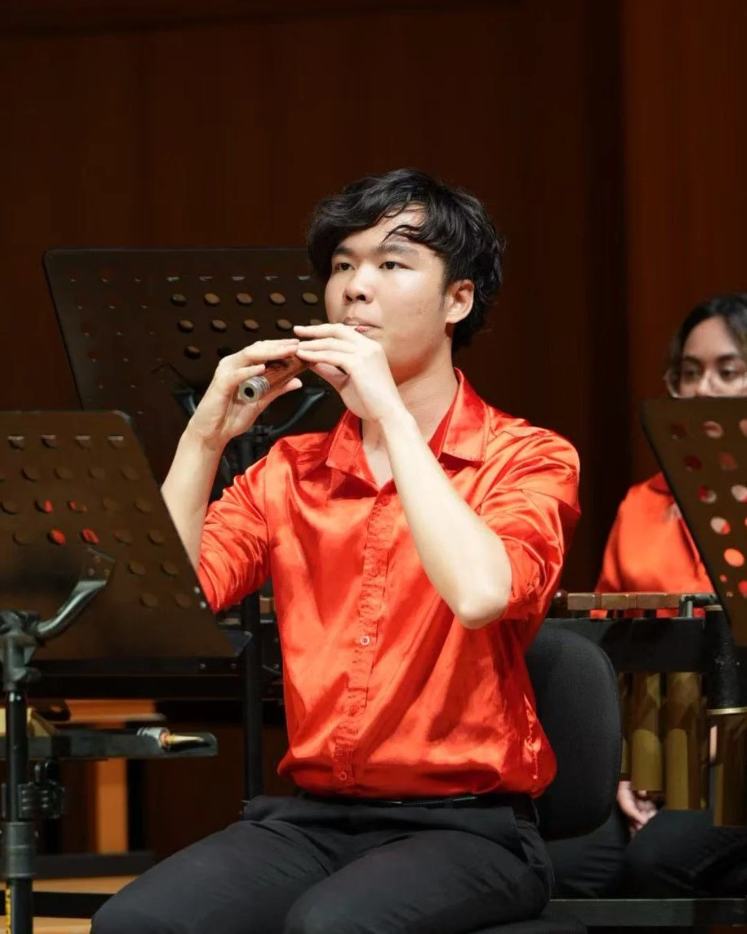 🌟Meet Hiu-Man (Andrew) Chan 🌟

Chan is pursuing a Master of Arts in Chinese Music and Culture at Bard College, specializing in suona and guanzi, and is dedicated to fusing Chinese and world music. He has performed as a freelance musician with the H