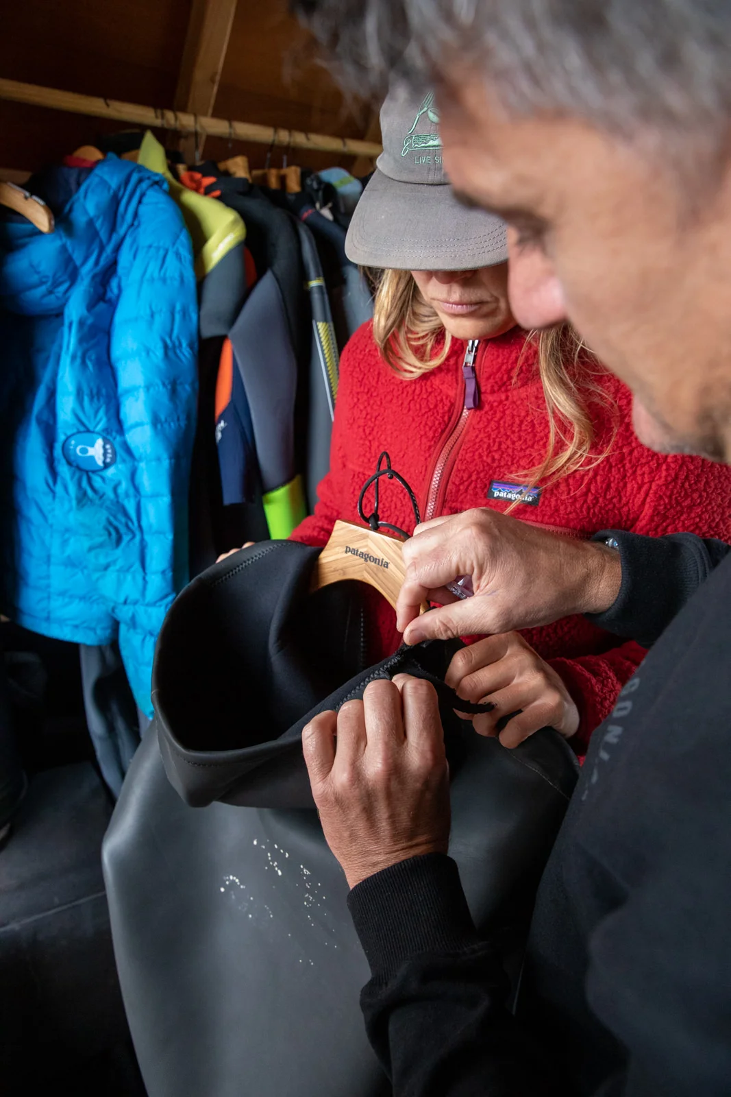 top tip; wetsuits need to be BONE DRY before any attempt at repairing or the wetsuit glue won’t hold