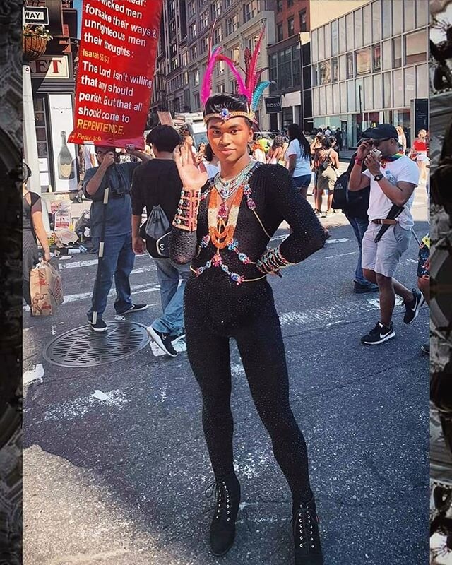 World Pride in New York last year feat. some hateful troglodytes. .
.
Somehow our government is still decided about whether or not we can be fired for our sexual orientation.  Even more pressing, it's still debating the humanity of trans folx. ☆weekl