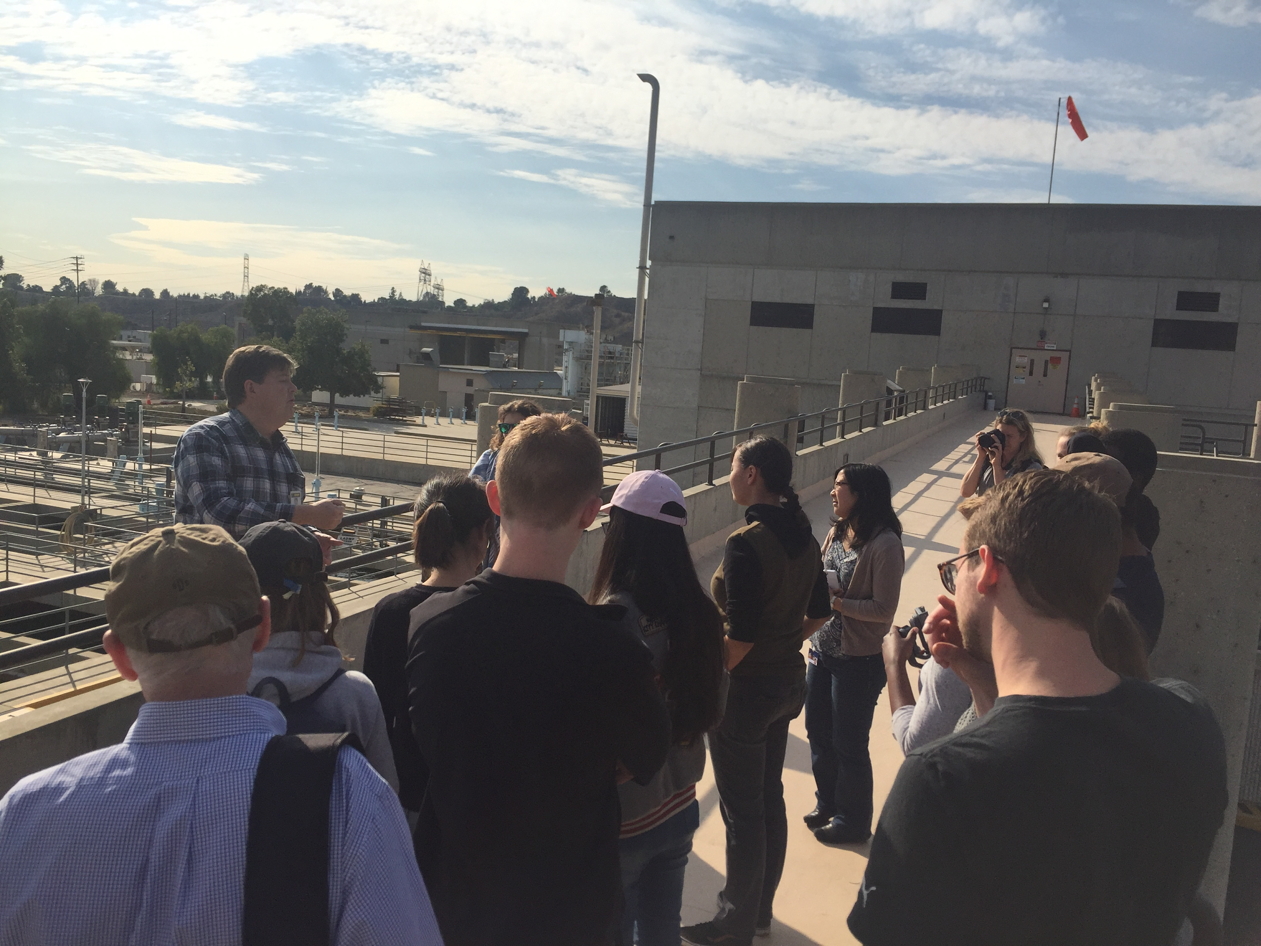 LAAFP engineers Vee and Jackie give an overview of the filtration steps at the plant.