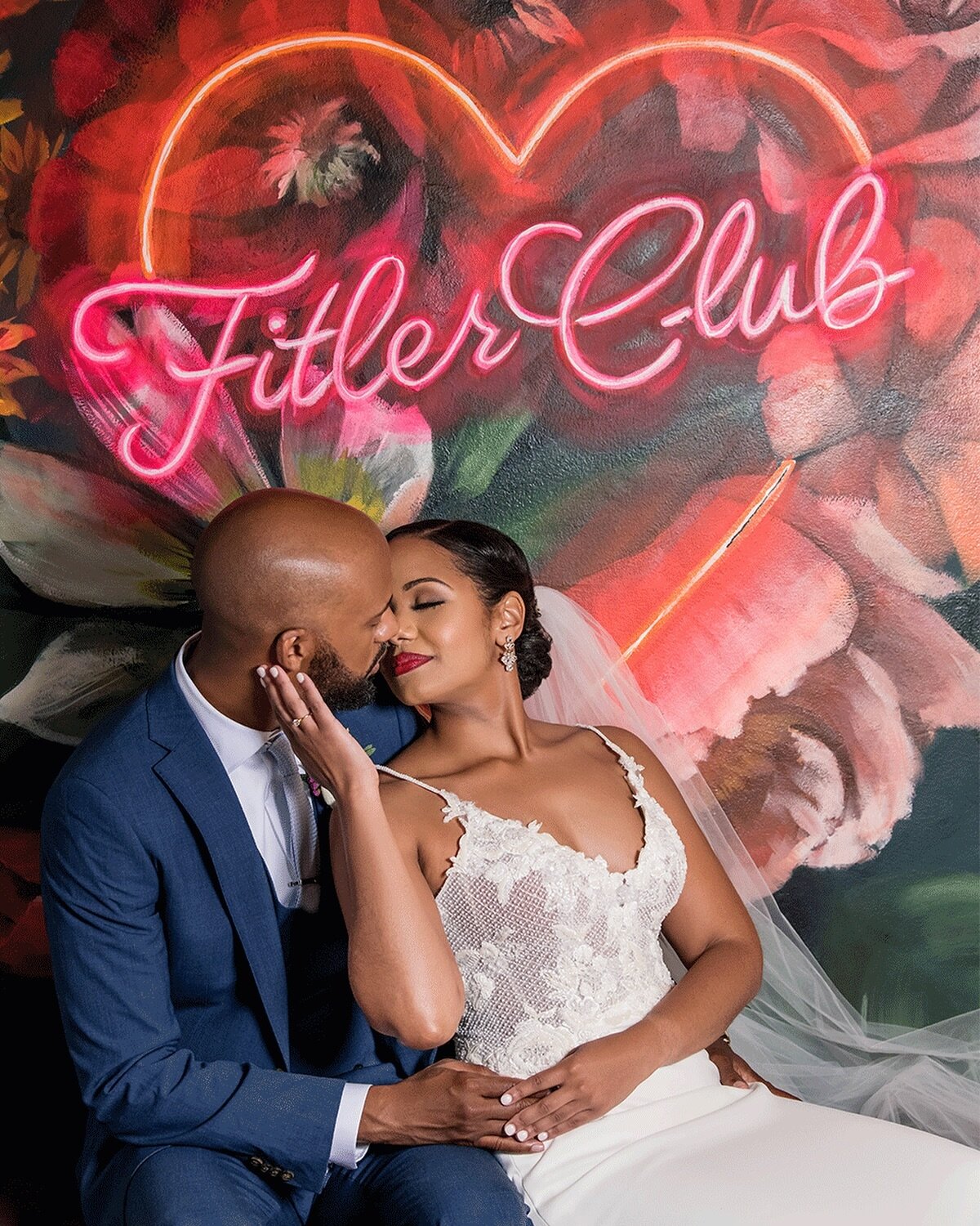 Hoping that this Valentine&rsquo;s Day you are close to the one you love, surrounded by love ❤️.
.
Vendor Team
Bride: @ldawson01
Groom: @thomasceo
Venue: @fitlerclub
Wedding Planner: @the_styled_stem
Florist: @florist.amaranth
MUA: @glambysharan
Hair