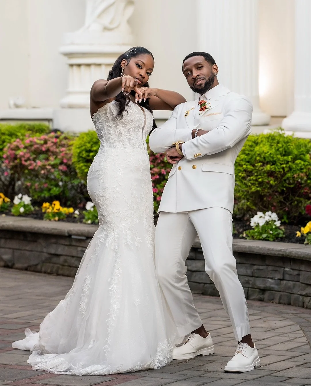 From the vows to the vibes Kayla &amp; Mike&rsquo;s wedding day was nothing short of amazing.  Congrats to this spectacular couple!
.
Bride: @kayladavion
Groom: @mikerobinson05
Venue: @luciensmanor
Makeup: @kay.mua_
Bridal Hair: @la.bennett
Bridal Go