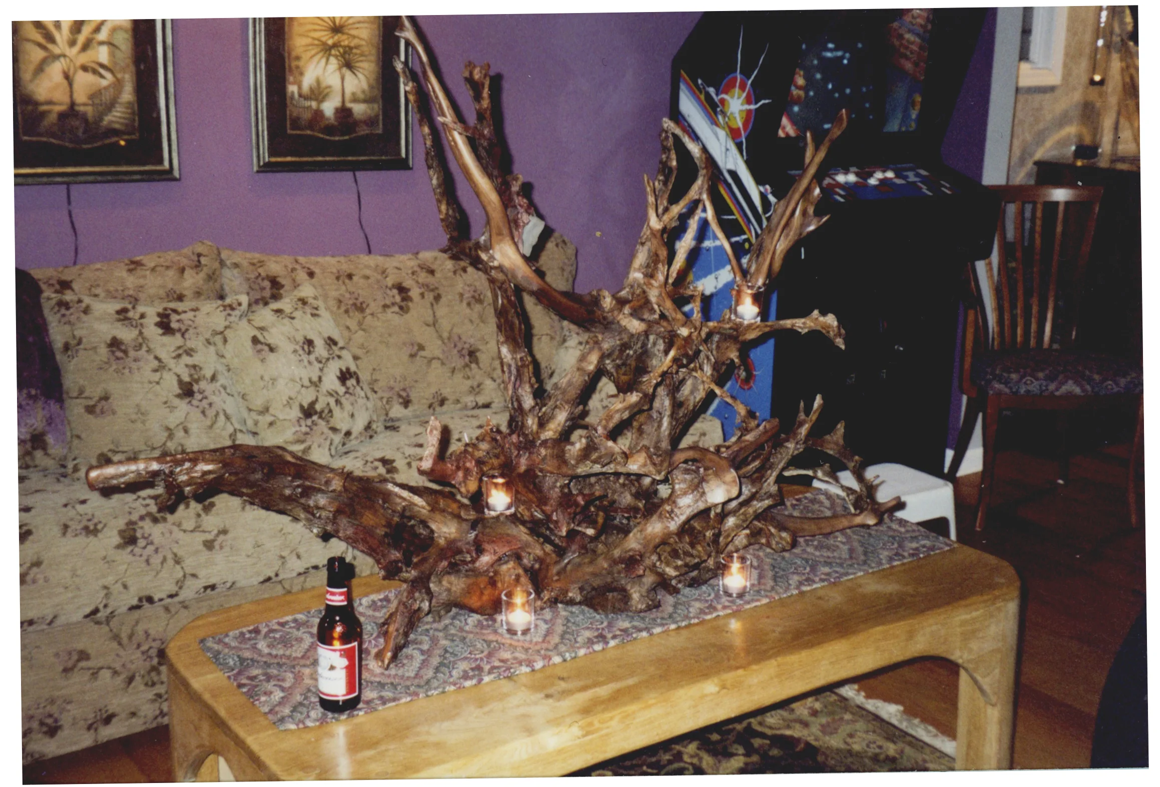 First root sculpture proudly displayed at home, 2006