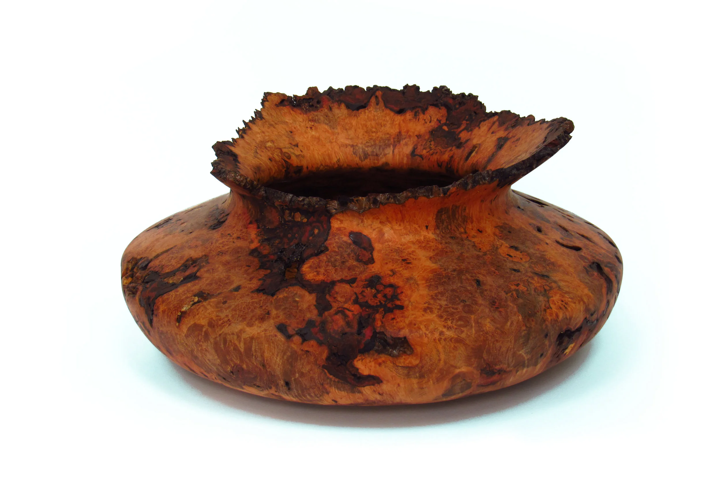 13" dia, 6.5" tall Red Maple Burl
