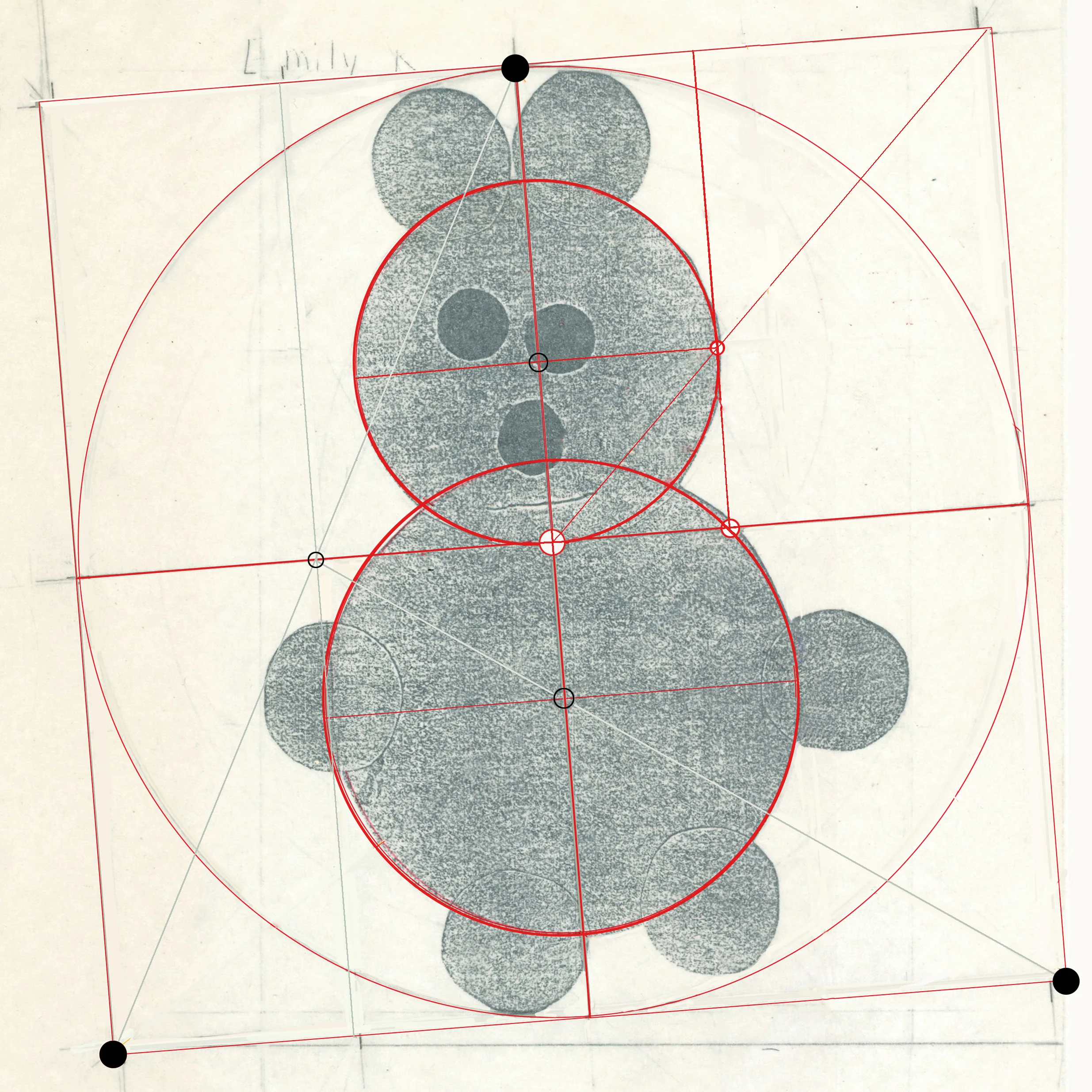 Vitruvian Teddy (digital version #2)