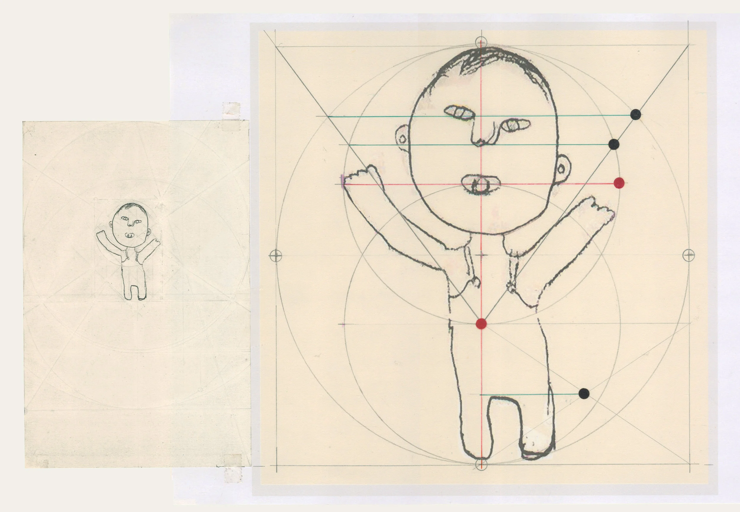 Vitruvian Toddler with Pacifier