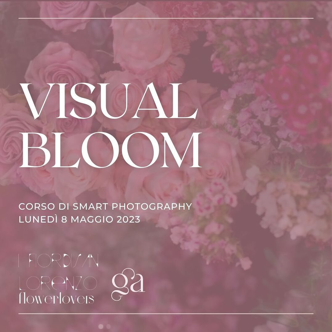 Visual Bloom 
Corso di Smart photography! 
-
Sar&agrave; un vero piacere ospitare il nostro primo ufficiale corso! 
@giovanna_aprili vi dar&agrave; indicazioni e consigli preziosi per scattare belle foto con il vostro smartphone. 
Io preparer&ograve;