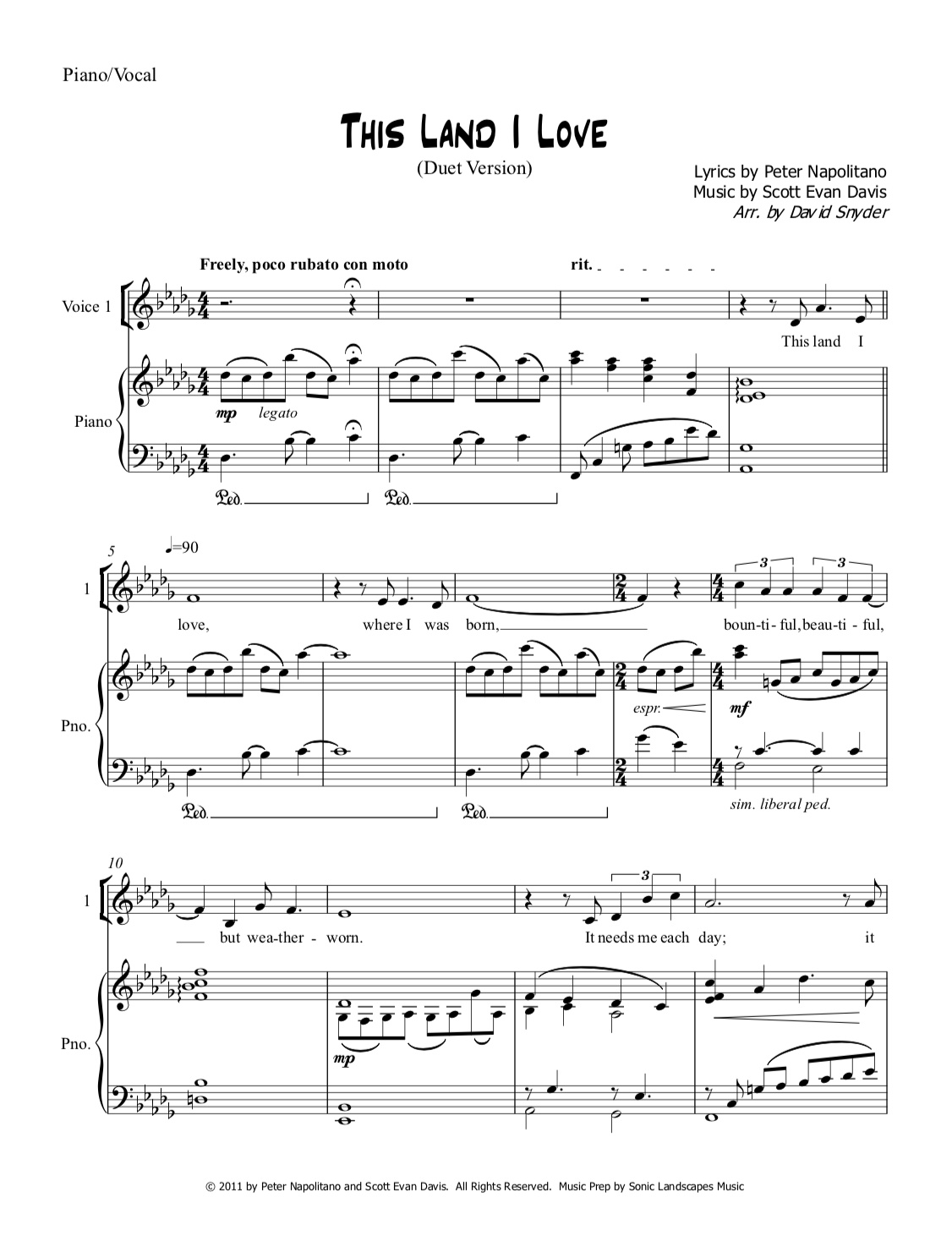 This Land I Love (Duet)