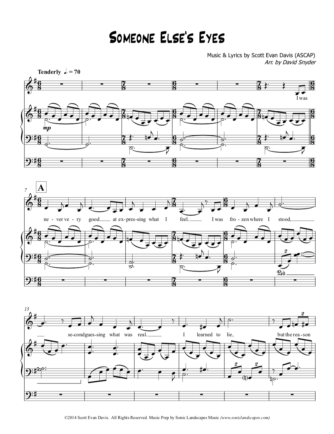 Someone Else's Eyes (Key of G)