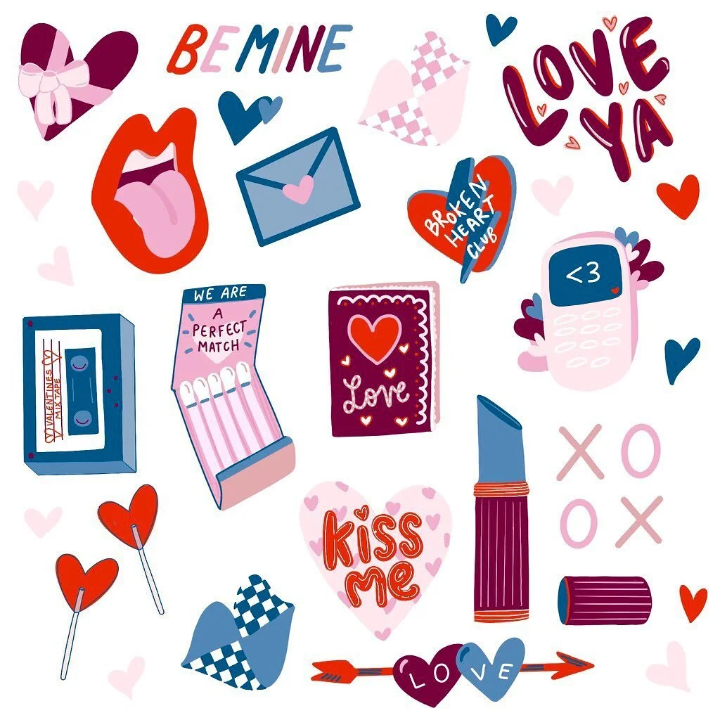 Happy feb ❤️❤️ cheesiest month of them all!! The valentines color pallet is very important to me.