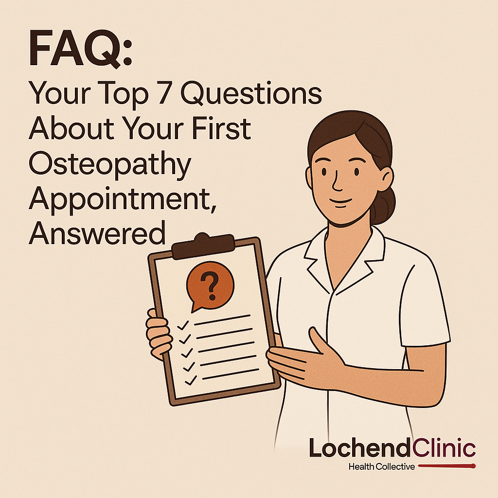 FAQ: Your Top 7 Questions About Your First Osteopathy Appointment, Answered.