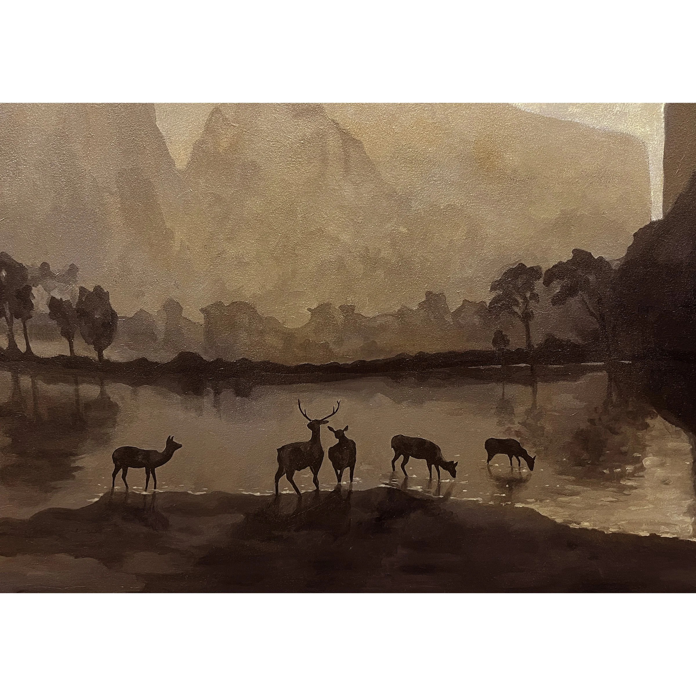 Detail of Coucher de Soleil dans la Vallée