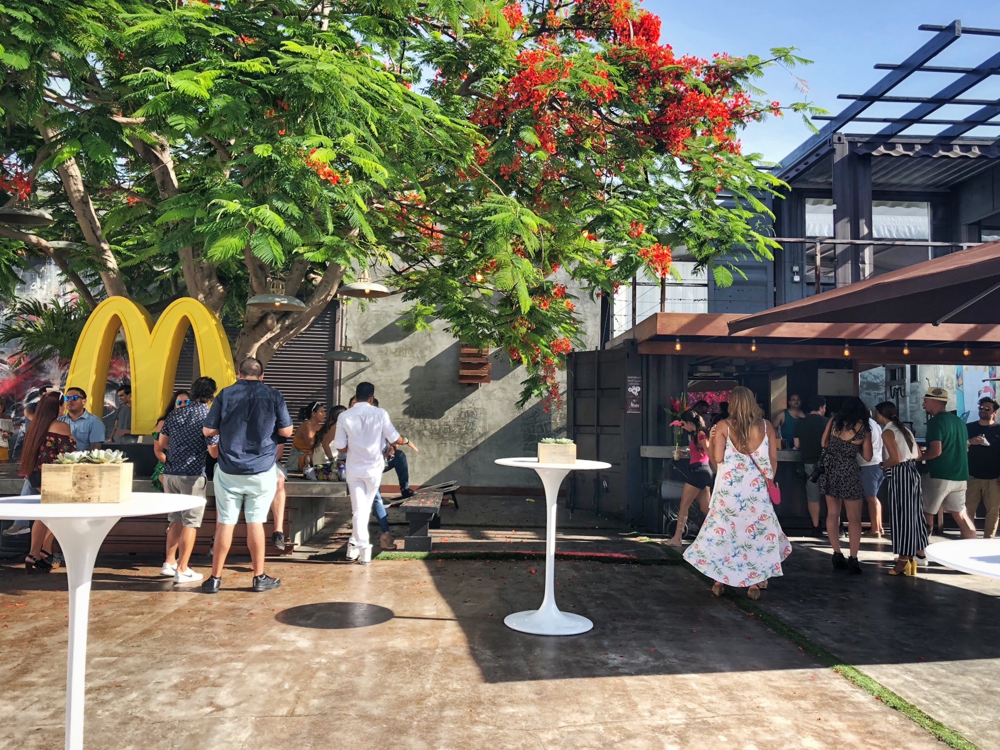  Outdoor McDonald’s Corporate Event in Wynwood at MAPS Backlot in South Florida 