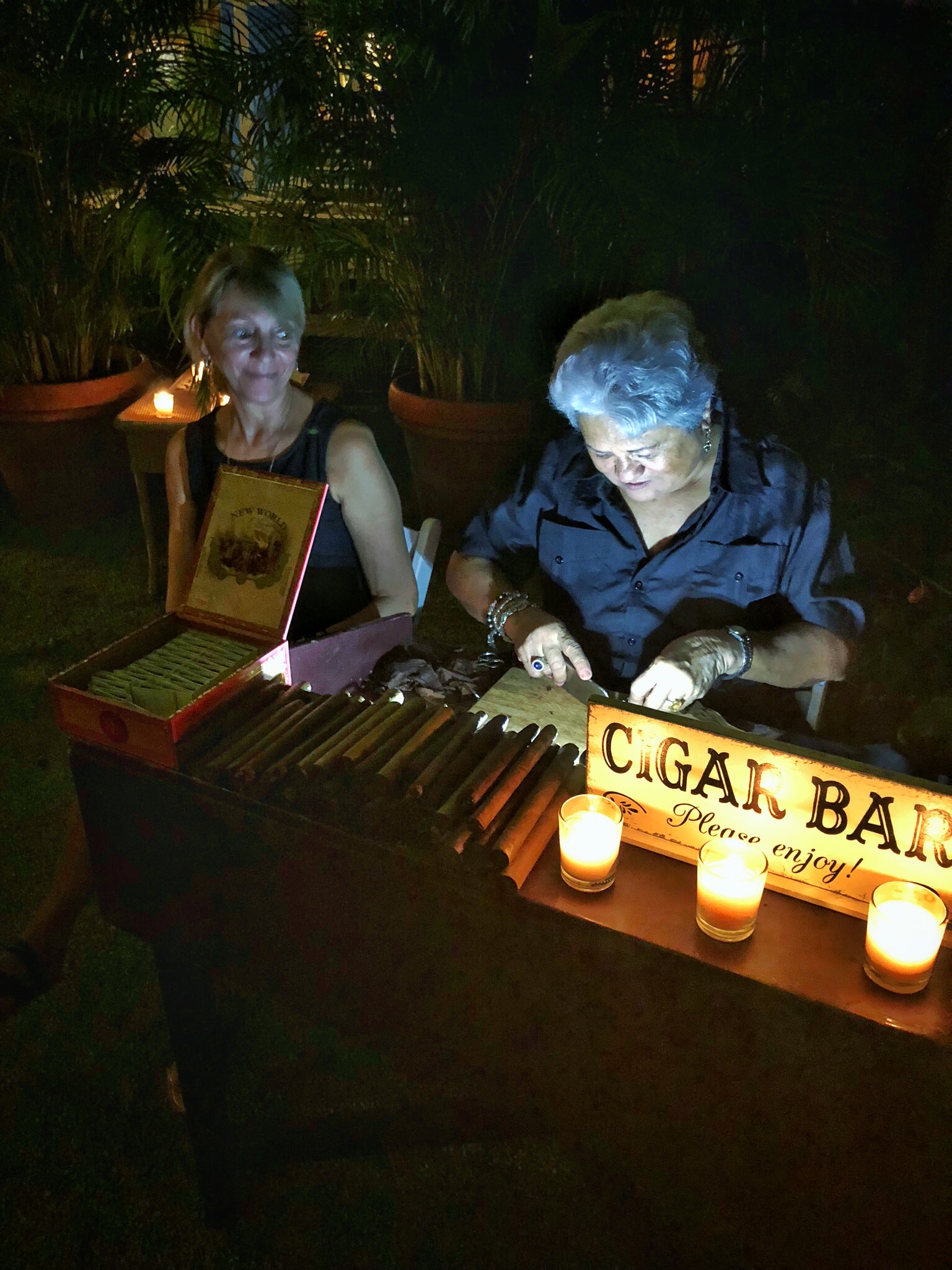  Cigar Bar at Garden Wedding at Samsara Gardens in South Florida 