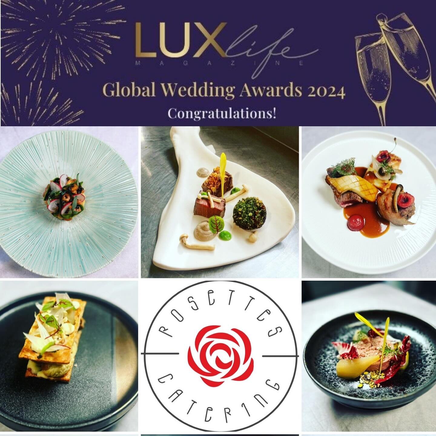 2nd consecutive year winning this prestigious wedding award - best luxury wedding caterers in the UK - global wedding awards! 🍾🏆🍾 massive achievement for a small family run Herefordshire company! Just in time for the start of the 2024 wedding seas