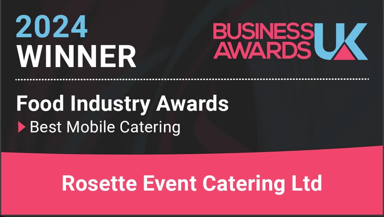 🍾🏆🍾 Privileged to have won this amazing award for best UK mobile caterer - 2024 in the food industry awards. Rosettes receiving all these outstanding Global + National awards really is a dream, super proud of our small family Herefordshire busines