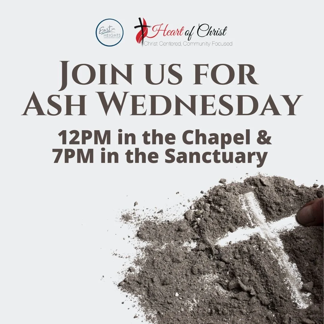 Ash Wednesday is a sacred invitation to pause, reflect, and begin the journey toward the cross.

Join us as we gather to receive the imposition of ashes and turn our hearts toward Jesus.

February 18th at 12PM in the Chapel &amp; 7PM in the Sanctuary