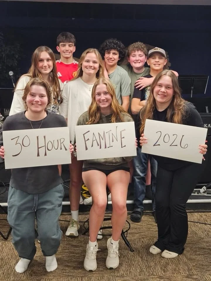 This crew spent the weekend fasting to help us understand a little better what children around the world experience daily as they struggle with hunger and other challenges.  #ehyouth2026 #30hourfamine2026