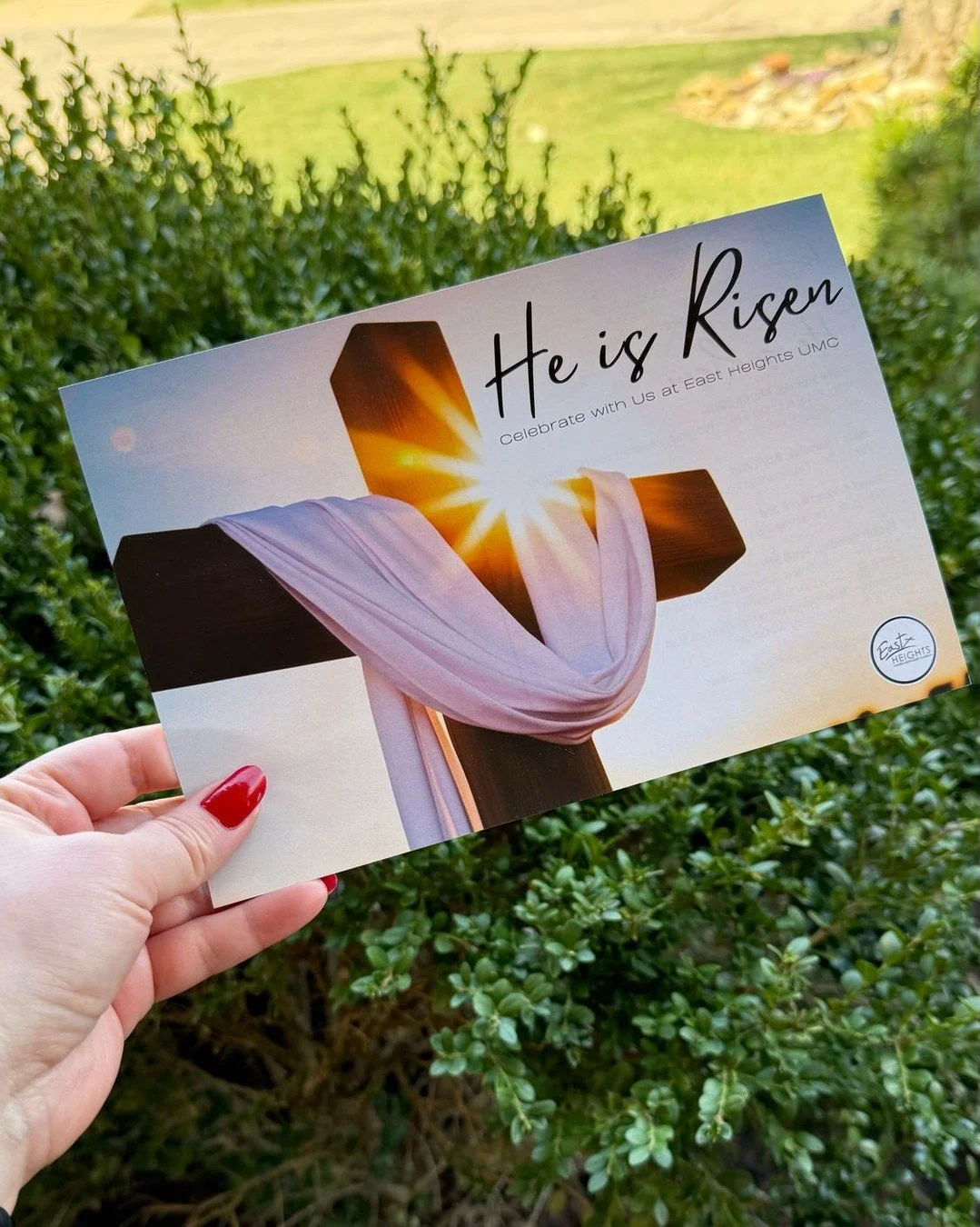 Join us at East Heights UMC for Holy Week&mdash;Palm Sunday through Easter. Come reflect, remember, and celebrate the hope of the risen Christ. All are welcome.

#ehumc