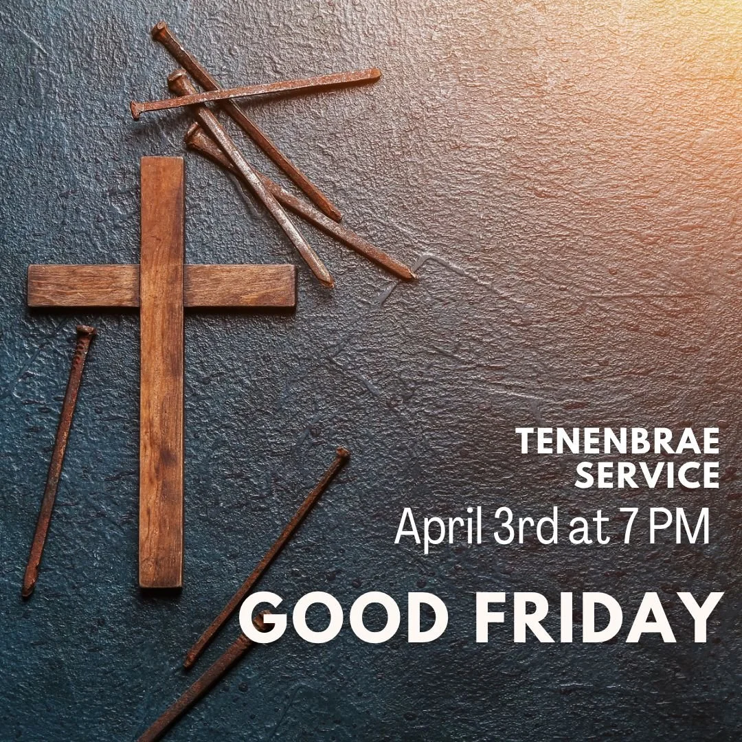 Join us at 7 p.m. for a powerful Tenebrae Service&mdash;an evening of moving music, scripture, and reflection as we remember the depth of Christ&rsquo;s sacrifice.

Come and experience the darkness&hellip; and the hope that follows.

📍 East Heights 