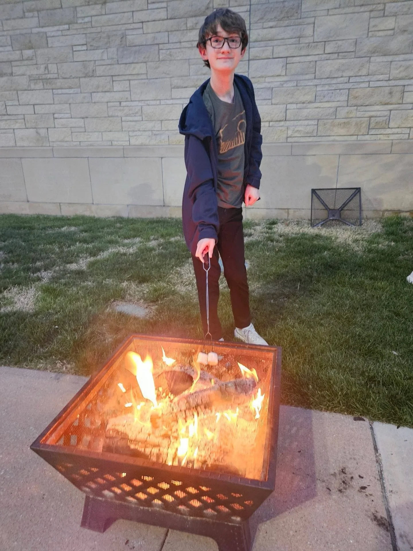 Last night we explored the story about Jesus around the fire on the shore with his disciples, so we decided to have a fire, too. We just had a different take on the fish part of the story...s&rsquo;mores. #ehyouth2026
