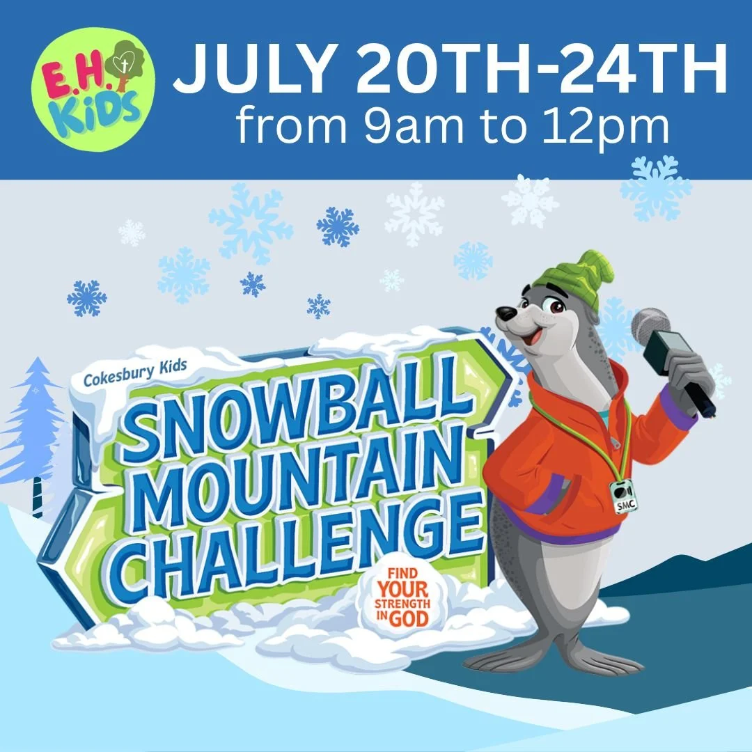 Get ready for an adventure your kids won&rsquo;t forget!  Join us for VBS: Snowball Mountain Challenge!

🗓️ July 20&ndash;24
⏰ 9AM &ndash; 12PM

Each day is packed with fun, music, games, and meaningful moments as kids learn to find their strength i