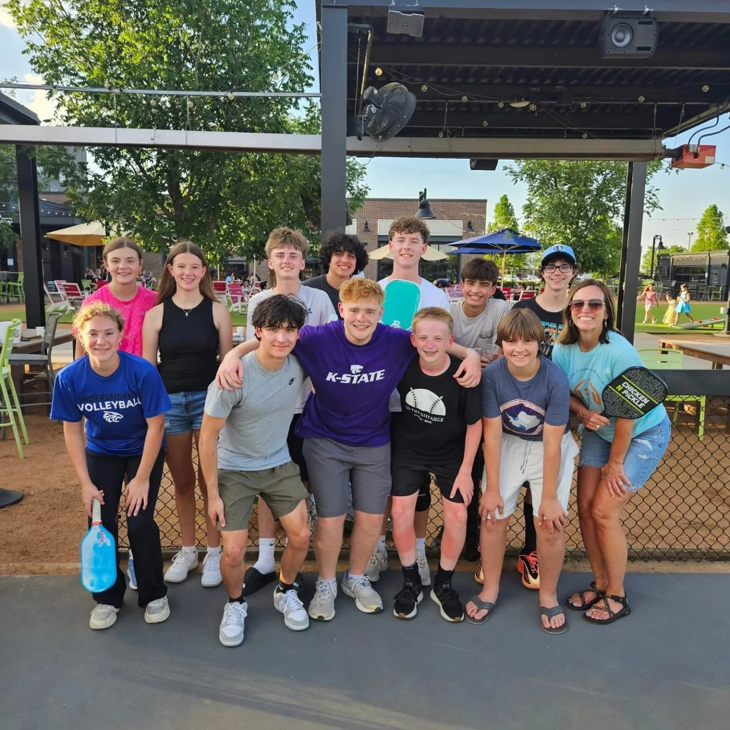 So much fun with this crew at Chicken N Pickle last night to kick-off our Summer.  Intern Kaeden and I were undefeated...just sayin&rsquo;. #ehyouth2026