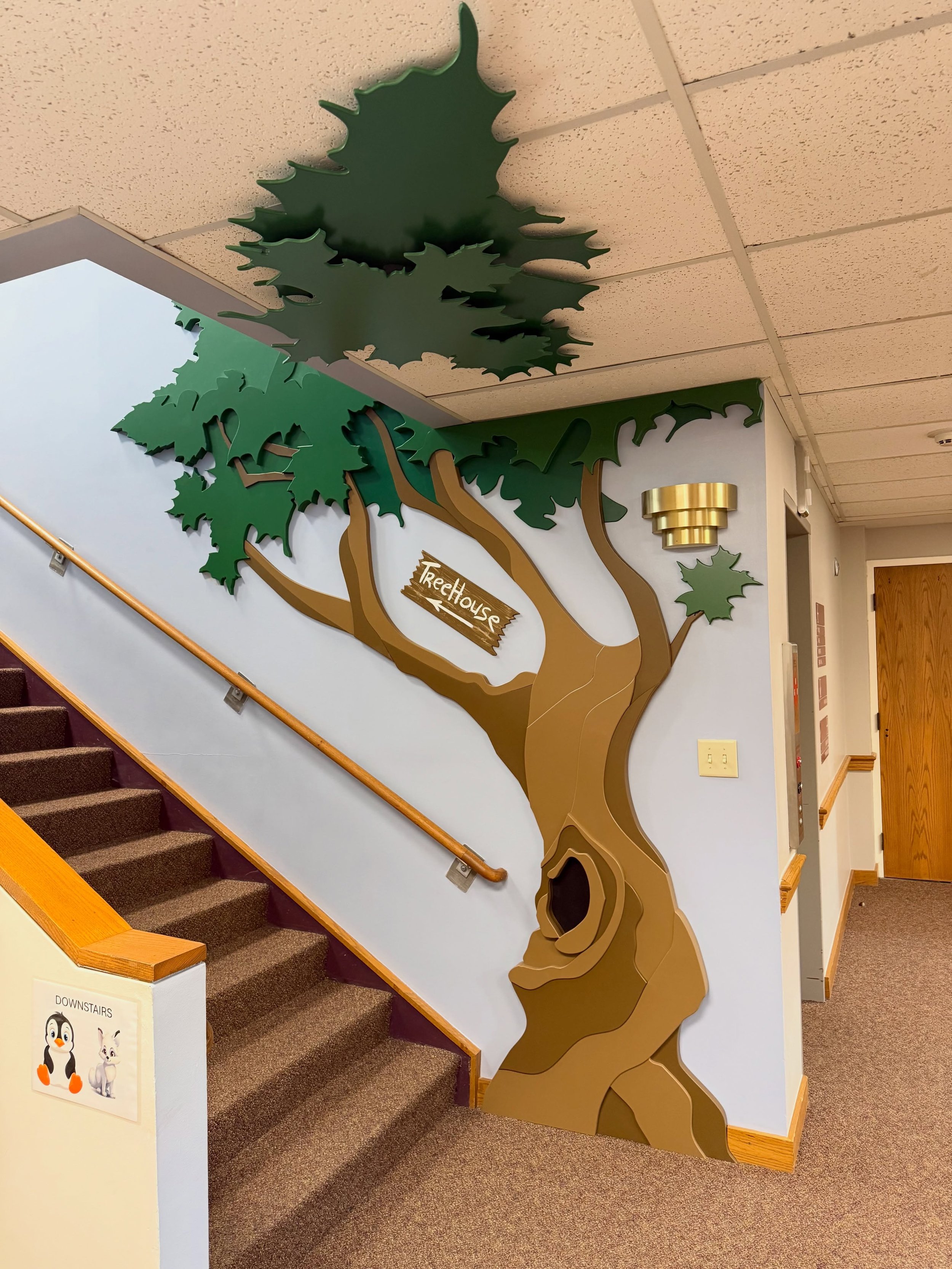 Welcome to the new Treehouse entrance! 🌳

We&rsquo;ve refreshed the entryway with a creative new tree design, making it an even more inviting place for our children and families. Stop by this Sunday and see the makeover for yourself!  #ehkids #ehumc