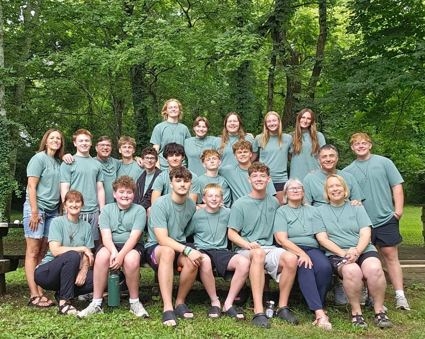 An amazing first day on the Mountain for this crew. Excited for the week ahead as we Share the Light.  #ehyouth2026 #mountaintop2026