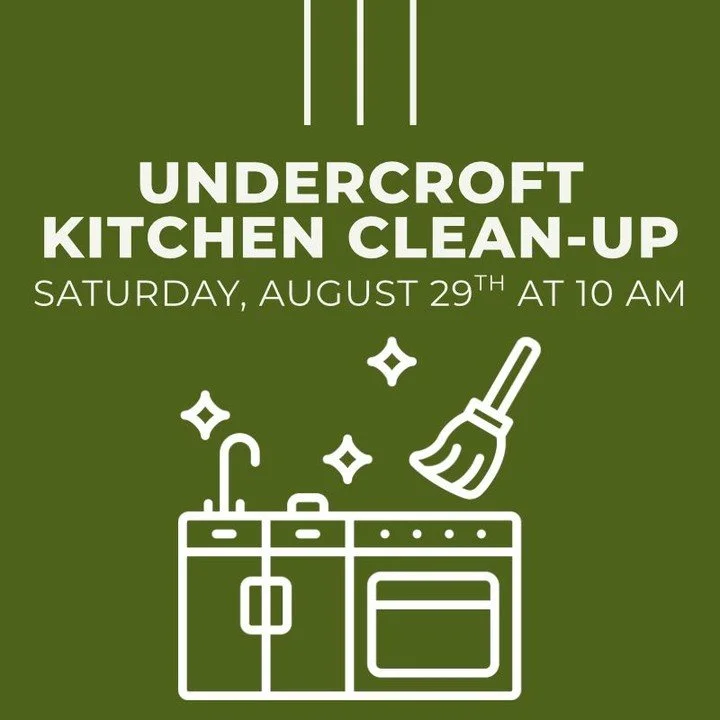 Did you know we have a large kitchen in our basement that you may have never seen? 

We&rsquo;d love to see this space used again&mdash;but first, it needs a little TLC!  Join us Sat, Aug 29 at 10 a.m. to help clean and prepare the space.  Interested