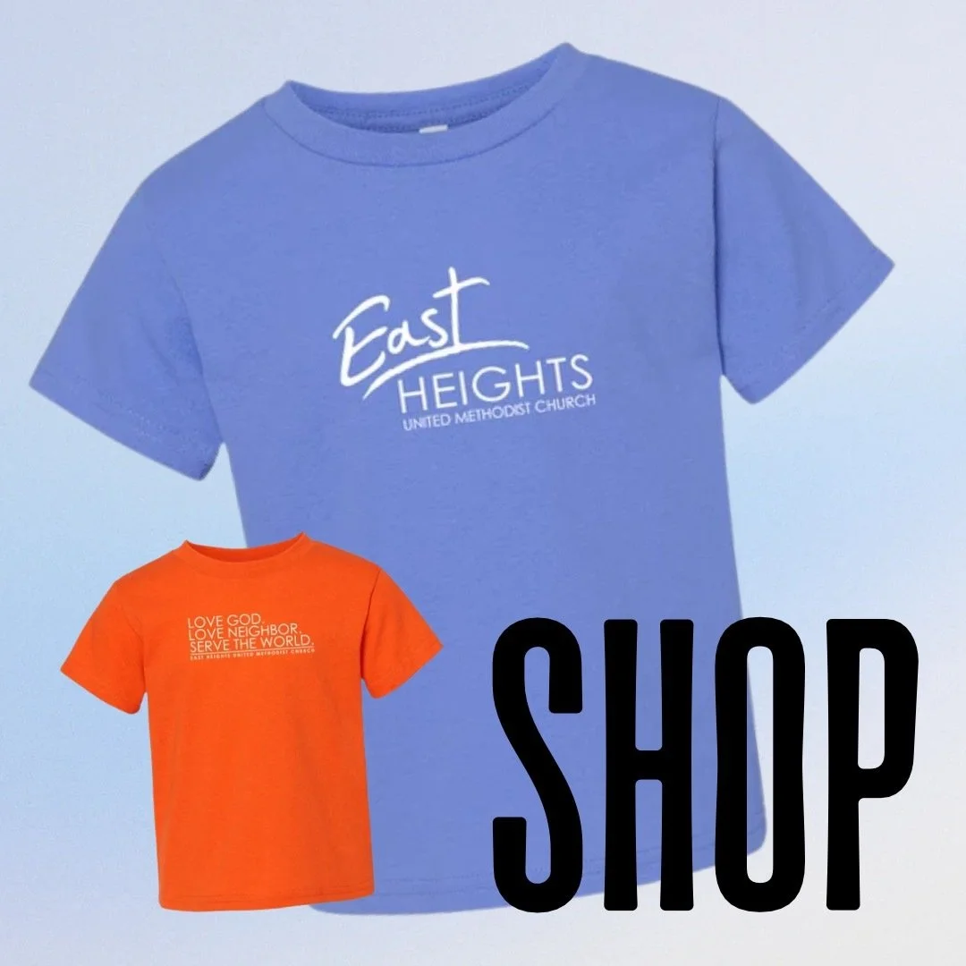 East Heights Apparel is now available online!

Shop our new webstore for East Heights UMC shirts and apparel in a variety of colors, sizes, and styles. Adult, Youth, and Toddler sizes are available!

Your order is printed and shipped directly to you.
