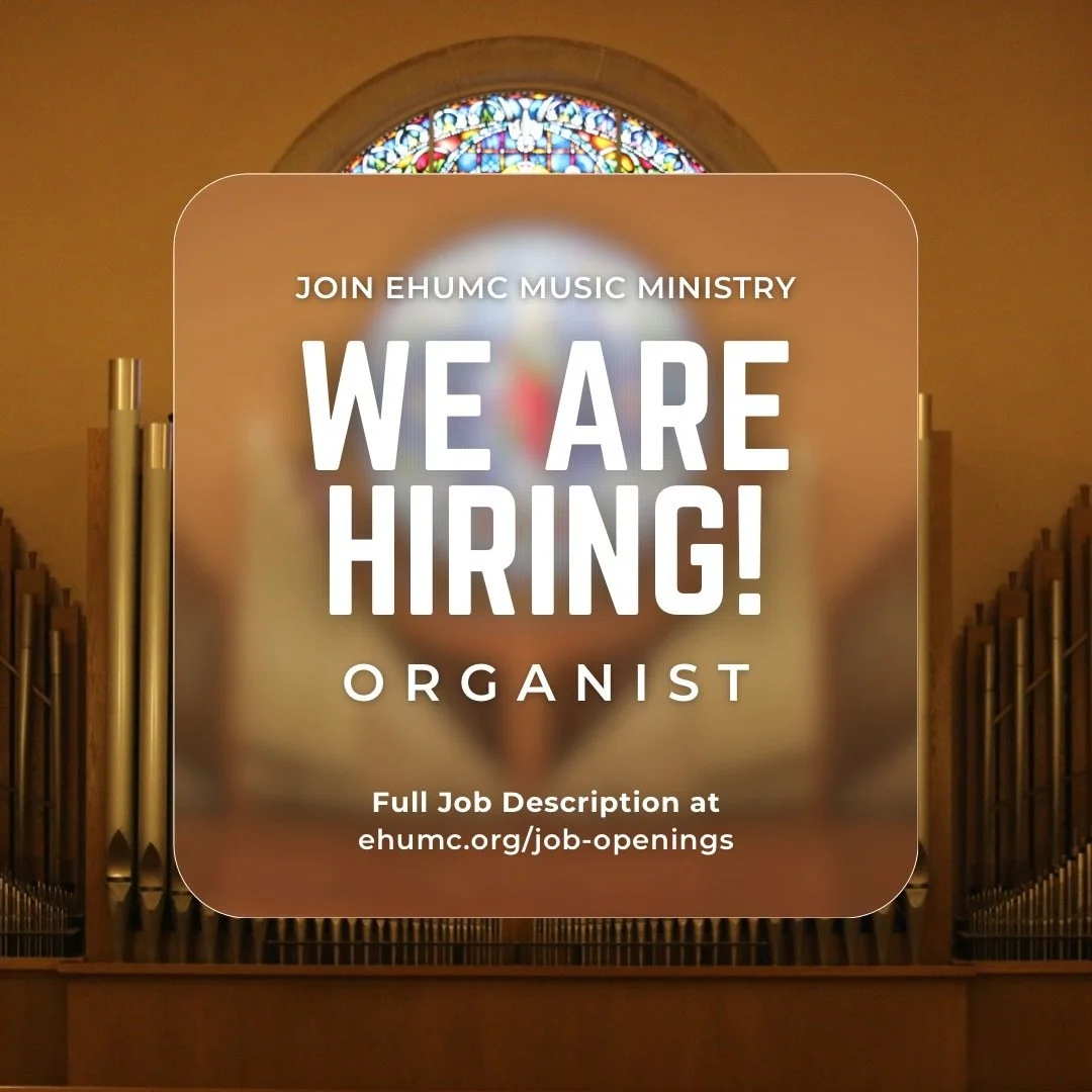 WE&rsquo;RE HIRING! East Heights UMC is seeking an exceptional Organist to join our worship &amp; music ministry!

We&rsquo;re looking for a skilled, collaborative musician who is passionate about excellent music, meaningful worship, &amp; serving th