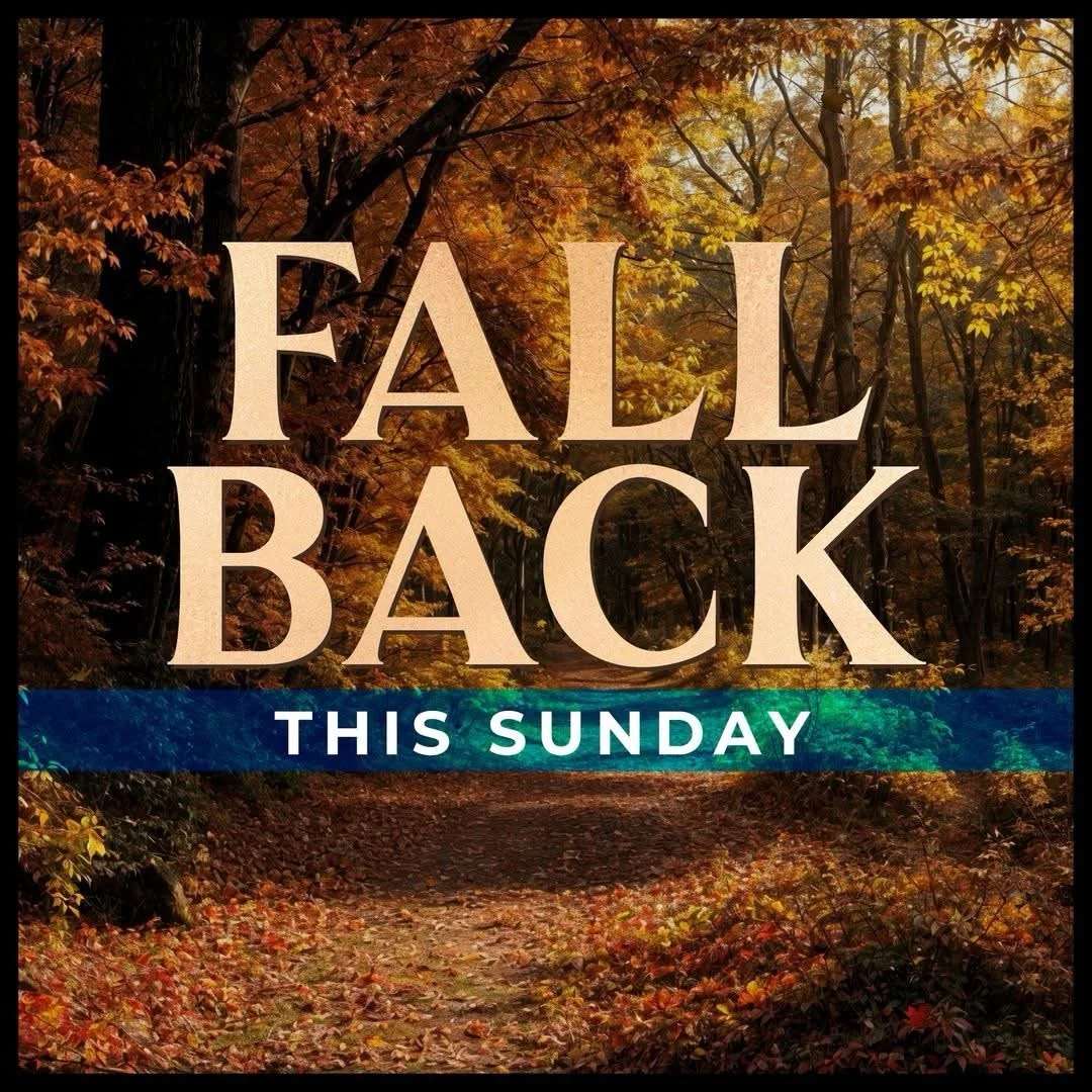 ⏰ Don&rsquo;t forget to turn your clocks back this weekend! 

Daylight Saving Time ends Sunday, November 1, so enjoy that extra hour of sleep!  We&rsquo;ll see you Sunday morning for worship, fellowship, and community.